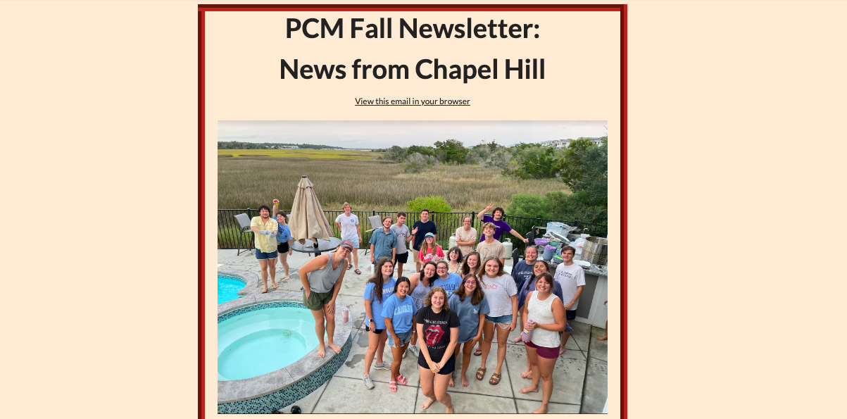 PCM Fall 2022 Newsletter