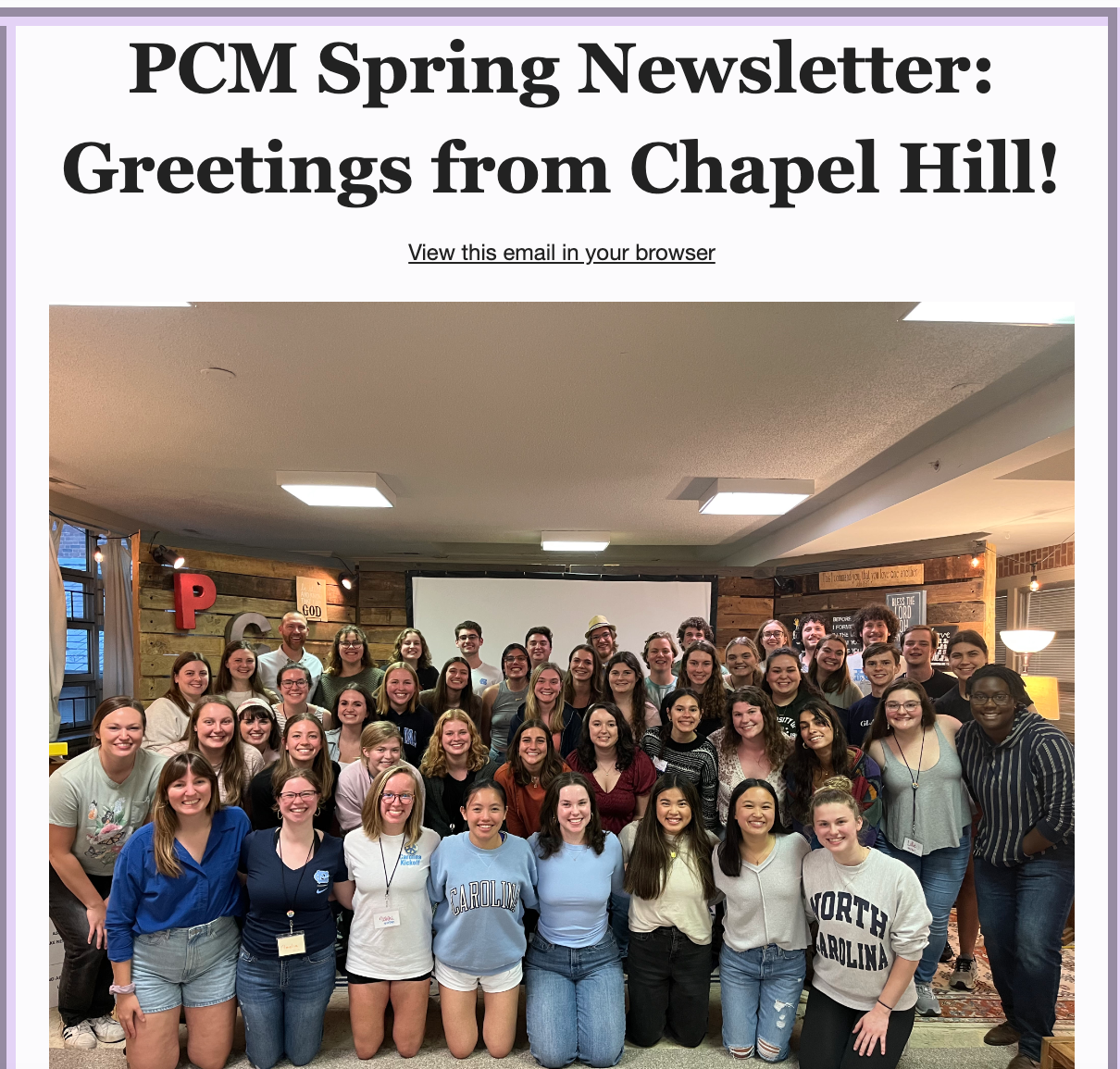 PCM Spring 2023 Newsletter